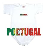 BABY BODYSUIT WHITE FLAG COLOR  PORTUGAL  3 - 6 Months