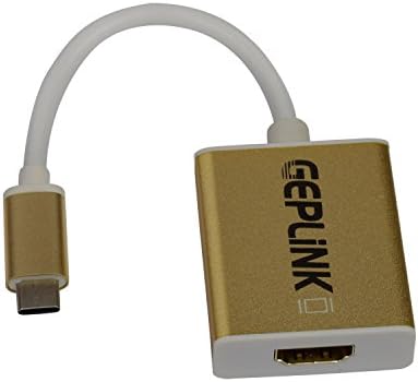 Geplink U31HD USB 3.1 Type C(usb-c) to HDMI Adapter for Apple Macbook 12 Inch, Nokia N1, Nexus 5x 6p, Oneplus 2 (Windows 10 Compatible)