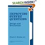 Improving Survey Questions: Design and Evaluation (Applied Social Research Methods)