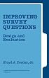 Improving Survey Questions: Design and Evaluation (Applied Social Research Methods)