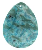 Turquoise Jasper - Pear Shape - 35X45mm 1.5mm Hole - Set of 3