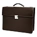 Brown Jack Georges Prestige Collection Double Gusset Flapover Briefcase