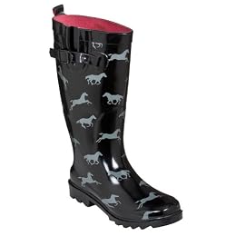 Product Image Women's Yeehaw Printed Rainboot - Black