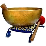 11" D-chakra Master healing singing bowl,Meditation bowl,Tibetan Bowls, free singing bowl cushion,striker and drum stick.