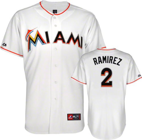 Hanley Ramirez Youth Florida Marlins Home White Replica Jersey