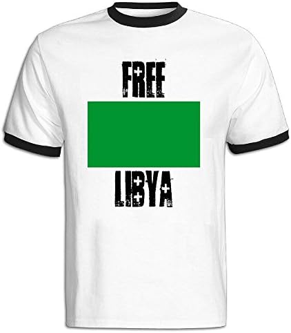 Flag Of Libya Men's Baseball Tees Black