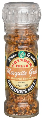 Dean Jacobs Mesquite Grill Seasoning, 2.4-Ounce Grinder Jars (Pack of 6) by Dean Jacobs