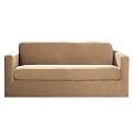 Casual Home Stretch Ribbed 2-pc. Loveseat Slipcover - Beach House Tan