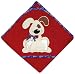 Mullins Square Puppy Hooded Red Towel with Washcloth