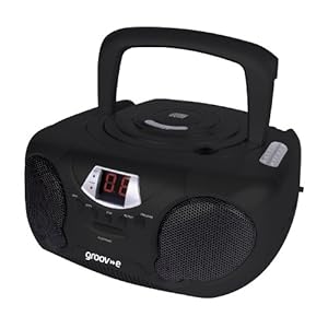 Groov-e GVPS713BK Boombox Portable CD Player with Radio Groov-e GVPS713BK Boombox Portable CD Player with Radio