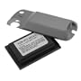PCMICROSTORE HTC Mogul XV6800 PPC6800 P4000 Lithium li-ion 3.7v 2400 mAh Battery with Grey Extended Battery Back Cover (Must Use Extended Battery Cover Provided)