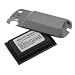 HTC Mogul XV6800 PPC6800 P4000 Lithium li-ion 3.7v 2400 mAh Battery with Grey Extended Battery Back Cover (Must Use Extended Battery Cover Provided)