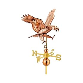 Eagle Weathervane - Polished Copper by Woodside Gardens