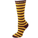 Arizona State Sun Devils Ladies Maroon-Gold Striped Tall Socks