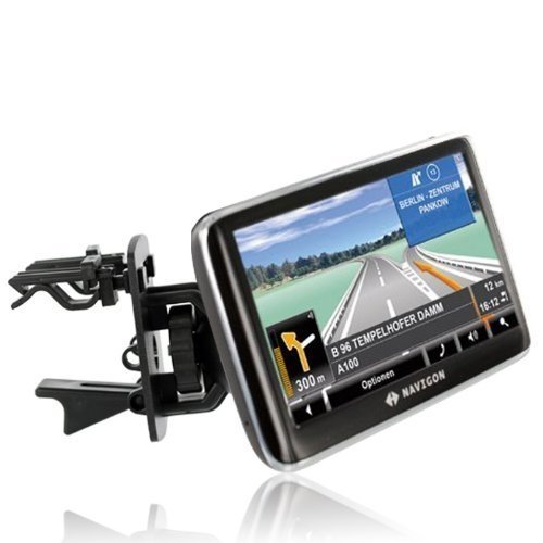 Wicked Chili KFZ Lüftungshalterung mit Navigon Schale für 92 / 72 / 42 / 70 / 40 / 20 / Easy Plus Premium / Primo