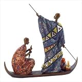 Masai On Boat Figurine – Style 38189