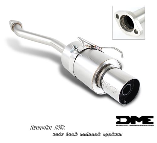 DME 2007-2008 HONDA FIT 4" TIP / 2.5" PIPING CATBACK EXHAUST MUFFLER SYSTEM JDM