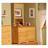 Windsor Six Drawer Dresser and Mirror Finish: Natural Maple
