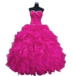  Floor Length Sweetheart Ruched Beaded Lace-Up  Ball Gown Prom Dress 