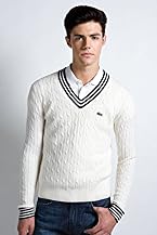 Red! Collection Cashmere Cable Knit Tennis Sweater