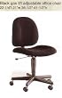 BLACK GAS LIFT ADJUSTABLE OFFICE CHAIR