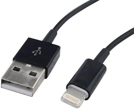 iPhone 5, 5s And 5c Lightning Data Transfer/Sync 8 Pin USB Cable - For Your iPad 4th Generation, iPad Mini, iPod Touch 5th Generation and iPod Nano 7th Generation - Fully Supports Charging/Synchronization To Any PC/Mac Computer Or Laptop- Black - 1M/38" long