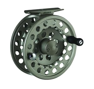 Okuma SLV- 5/6 Diecast Aluminum Fly Reel, Light Silver