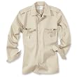 US Diensthemd, 1/1 Arm, 2 Pattentaschen, Schulterklappen, Farbe: beige