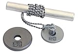 Power Wrist Roller w/ 1" Grey Plates (1.25lb & 2.5lb)