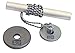 Power Wrist Roller w/ 1″ Grey Plates (1.25lb & 2.5lb)