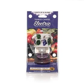 Autumn Fruit Hand Painted Glass Shade Electric Home Fragrance Unit by Yankee Candle by Yankee Candle