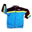 Cool Island - Boys Long Sleeve Track Jacket, Turquoise, Yellow, Burgundy