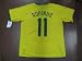 08-09 BRAZIL HOME JERSEY ROBINHO + FREE SHORT (SIZE M)