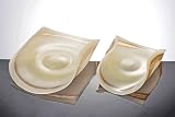 Beige and Auburn 2 in 1 Decorative Plate Set by H-M Shop
