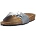 Birkenstock MADRID BF 40413, Sandalen/Fashion-Sandalen, silber, (SILBER), EU 39, schmales Fussbett