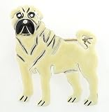 Sharpei Dog Enamel & Silver Pin
