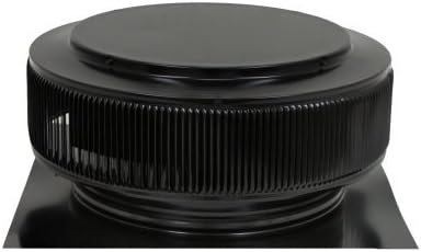 Active Ventilation, Attic Roof Ventilator, Aura Vent, 14 in. diameter, Aluminum, Powder Coated Black, AV-14-C2-BL