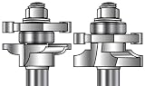 Matched Rail and Stile Router Bit 2-Bit Set--Beading Profile