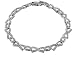 Hugs & Kisses Diamond Tennis Bracelet 1/2 Carat (ctw) in Sterling Silver