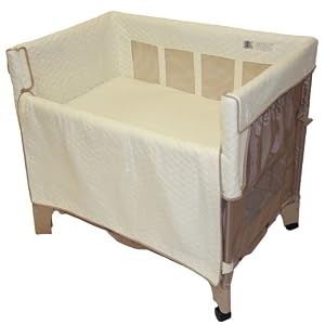 Arm's Reach Co-Sleeper Mini Convertible Playard, Toffee/Natural