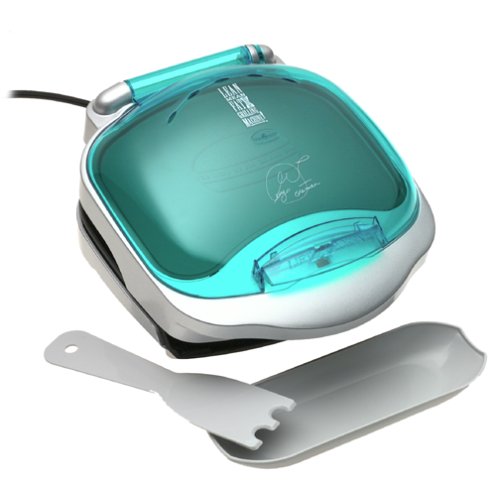 George Foreman GR10ABWT Champ Grill w&#1110th Bun Warmer, Teal