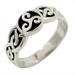 Celtic Triple Spiral - Sterling Silver Ring