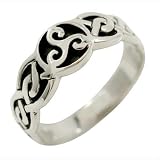 Celtic Triple Spiral - Sterling Silver Ring