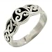 Celtic Triple Spiral - Sterling Silver Ring
