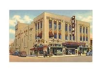 Kimo Theatre, Albuquerque, New Mexico Architecture Art Poster Print, 17x11