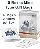 Miele Dust Bag 5-Pack Type GN 20 Bags and 10 Filters