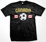 Canada Flags International Soccer Mens T-shirt, Canadian National Pride Men's Shirt