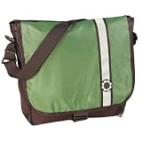 DadGear Retro Stripe Sport Diaper Bag Messenger in Green