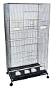 Brand New Bird Sugar Glider Ferret Cage 30x18x55 With Stand On Wheel *Black*