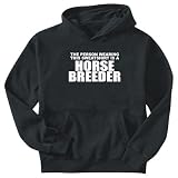 SWEATSHIRT BLACK " FOR HORSE BREEDER " XXX-Large
